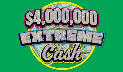 $4,000,000 EXTREME Cash scratch-off ticket