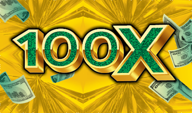 100X scratch-off ticket