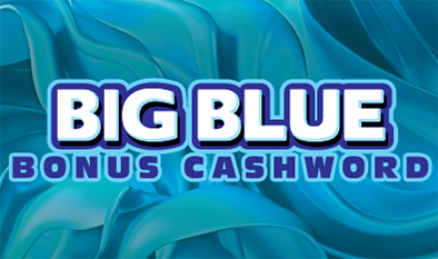 BIG BLUE BONUS CASHWORD 2026 scratch-off ticket