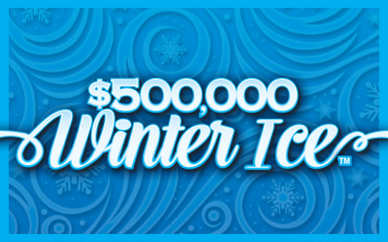 $500,000 Winter Ice scratch-off ticket