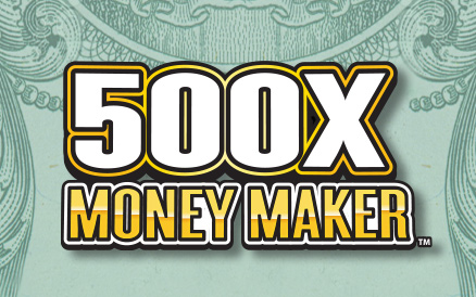 500X Money Maker scratch-off ticket