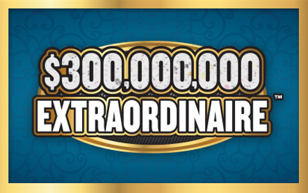 $300,000,000 Extraordinaire scratch-off ticket
