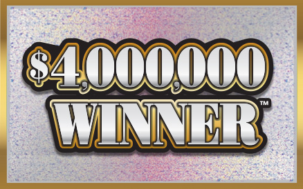 $4,000,000 Winner scratch-off ticket