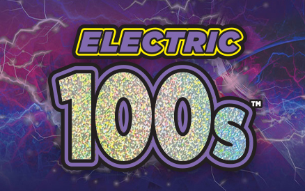 Electric 100s scratch-off ticket
