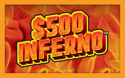 $500 Inferno scratch-off ticket