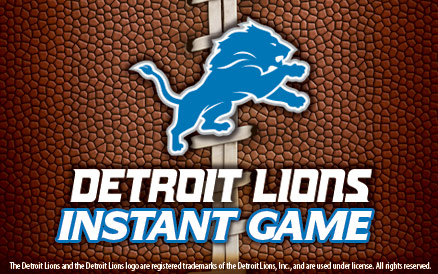 Detroit Lions scratch-off ticket