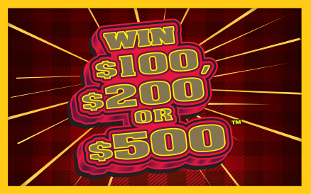 Win $100, $200 or $500 scratch-off ticket
