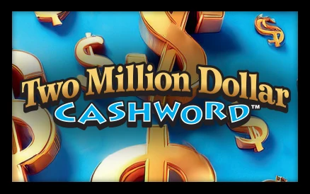 Two Million Dollar Cashword scratch-off ticket