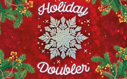 Holiday Doubler scratch-off ticket
