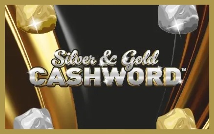 Silver & Gold Cashword scratch-off ticket