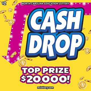 Cash Drop scratch-off ticket