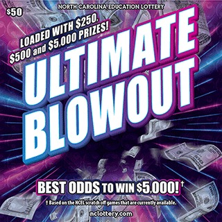 Ultimate Blowout scratch-off ticket