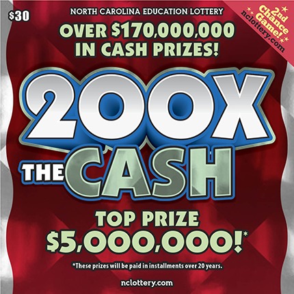 200X The Cash scratch-off ticket