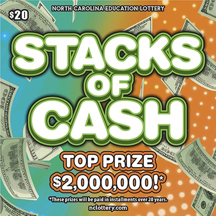Stacks of Cash scratch-off ticket