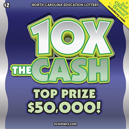 10X The Cash scratch-off ticket