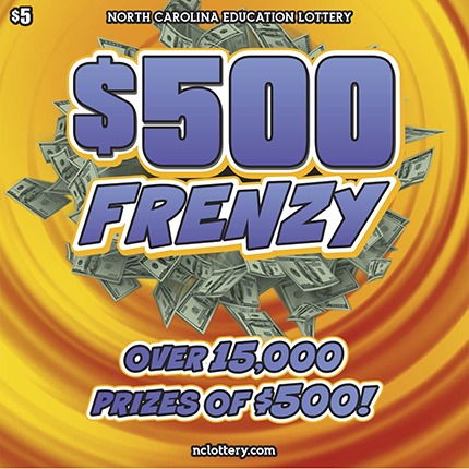 $500 Frenzy scratch-off ticket