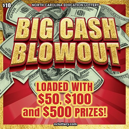 Big Cash Blowout scratch-off ticket