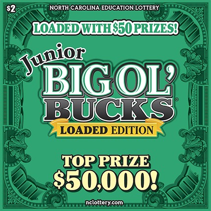 Jr Big Ol Bucks scratch-off ticket