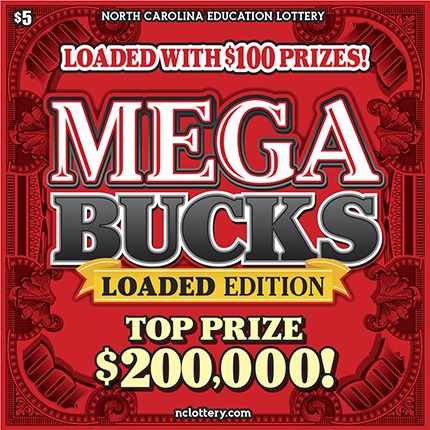 Mega Bucks scratch-off ticket