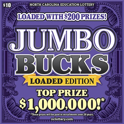 Jumbo Bucks scratch-off ticket