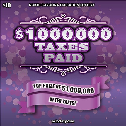 $1,000,000 Taxes Paid scratch-off ticket