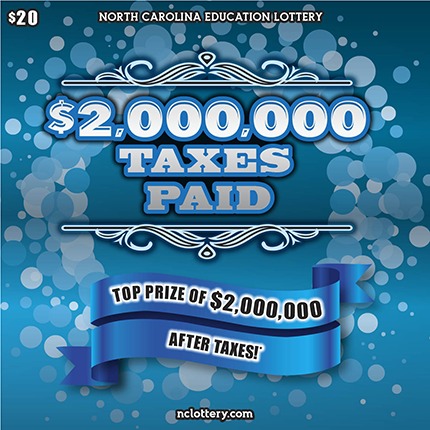 $2,000,000 Taxes Paid scratch-off ticket