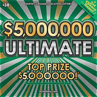$5,000,000 Ultimate scratch-off ticket