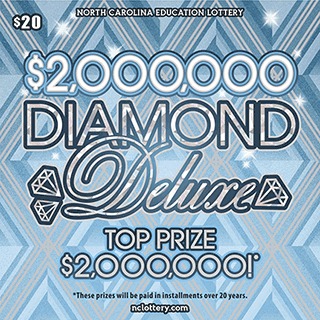 $2,000,000 Diamond Deluxe scratch-off ticket