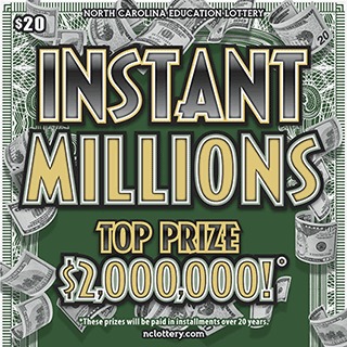 Instant Millions scratch-off ticket