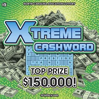 Xtreme Cashword scratch-off ticket