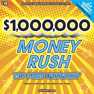 $1,000,000 Money Rush scratch-off ticket