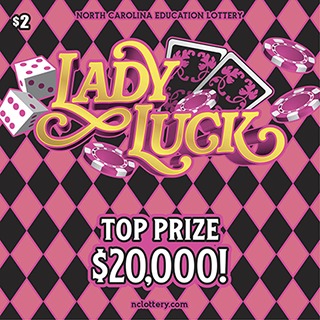 LADY LUCK scratch-off ticket