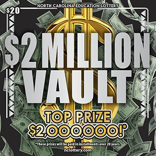 $2 MILLION VAULT scratch-off ticket