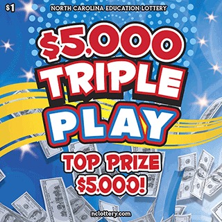 $5,000 Triple Play scratch-off ticket