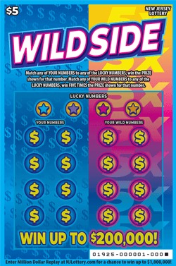 Wild Side scratch-off ticket