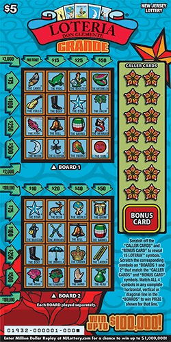 LOTERIA Grande scratch-off ticket