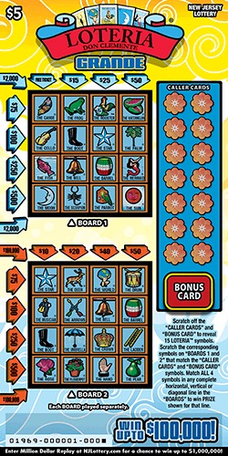 LOTERIA Grande scratch-off ticket