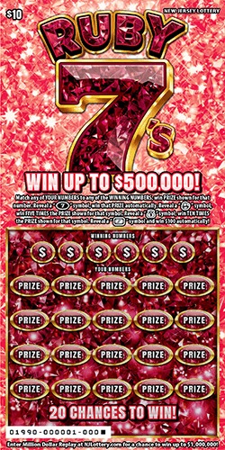 Ruby 7's scratch-off ticket