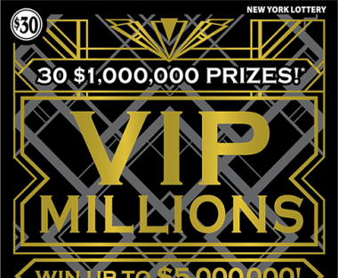 VIP MILLIONS scratch-off ticket