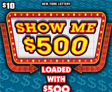 SHOW ME $500 scratch-off ticket