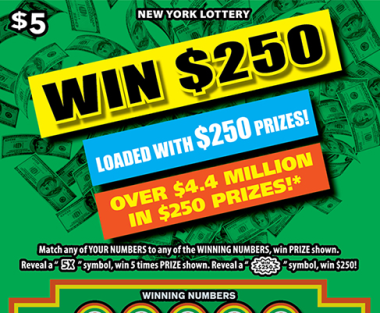 WIN $250 scratch-off ticket