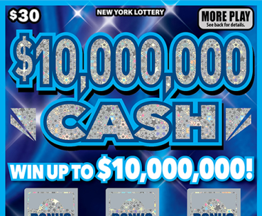 $10,000,000 CASH scratch-off ticket