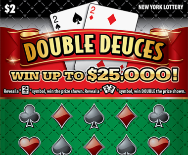 DOUBLE DEUCES scratch-off ticket