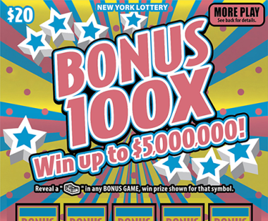 BONUS 100X scratch-off ticket