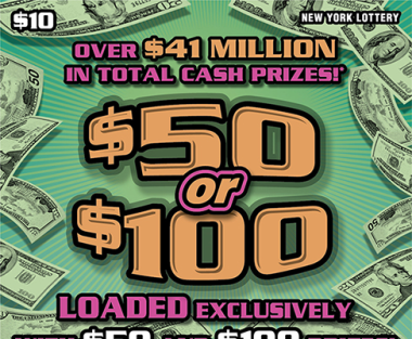 $50 OR $100 scratch-off ticket