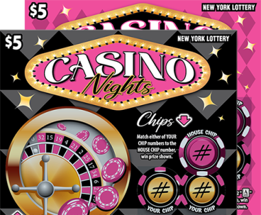 CASINO NIGHTS scratch-off ticket