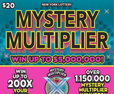MYSTERY MULTIPLIER scratch-off ticket