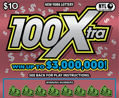 100Xtra scratch-off ticket