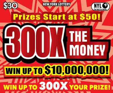 300X THE MONEY scratch-off ticket