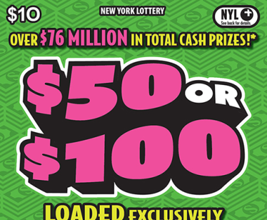 $50 OR $100 scratch-off ticket